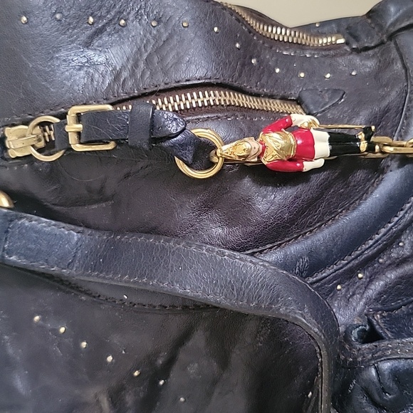 ALEXANDER MCQUEEN Vintage Navy Hand Bag - Picture 7 of 10
